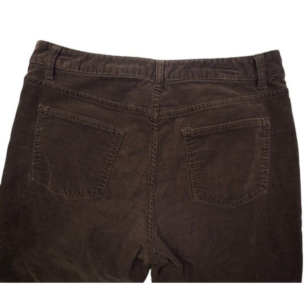 Talbots Petites Heritage Brown Corduroy Straight Leg Pants 12P Fall Preppy - Picture 5 of 16